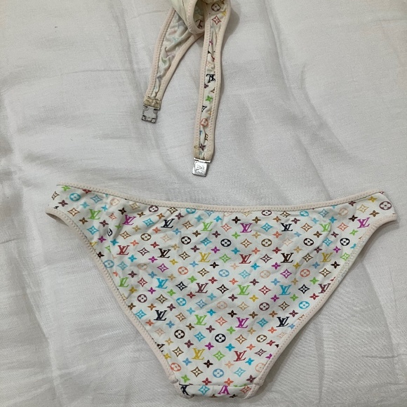 LOUIS VUITTON X Takashi Murakami Vintage LV Logo Monogram Multicolor Bikini Swim - Picture 12 of 13